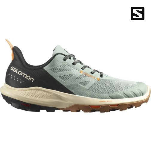 Tenis Senderismo Salomon Outpulse Hombre Verde Menta Negros | MX DPKI985